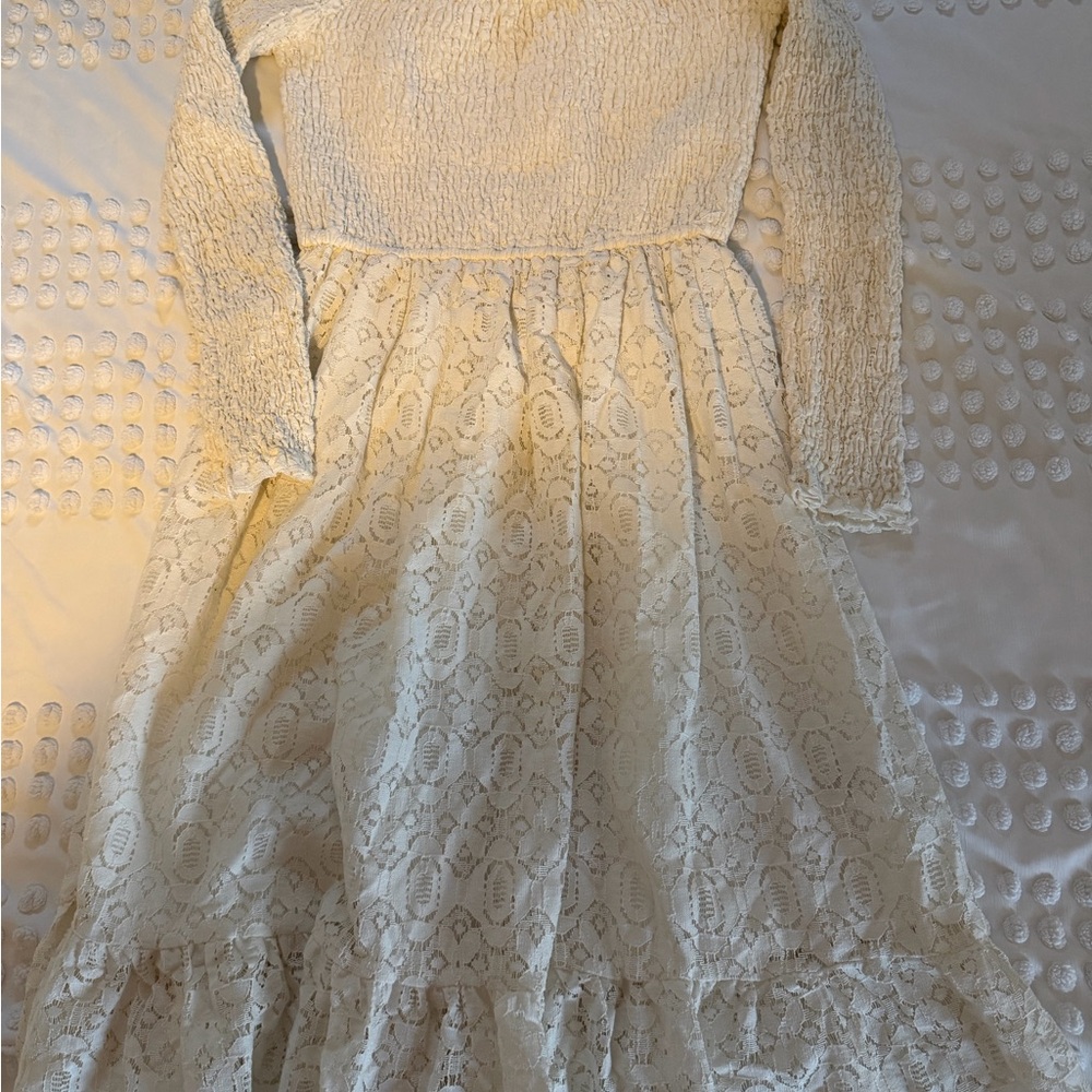 Endless Rose Cream Lace Formal Dress
